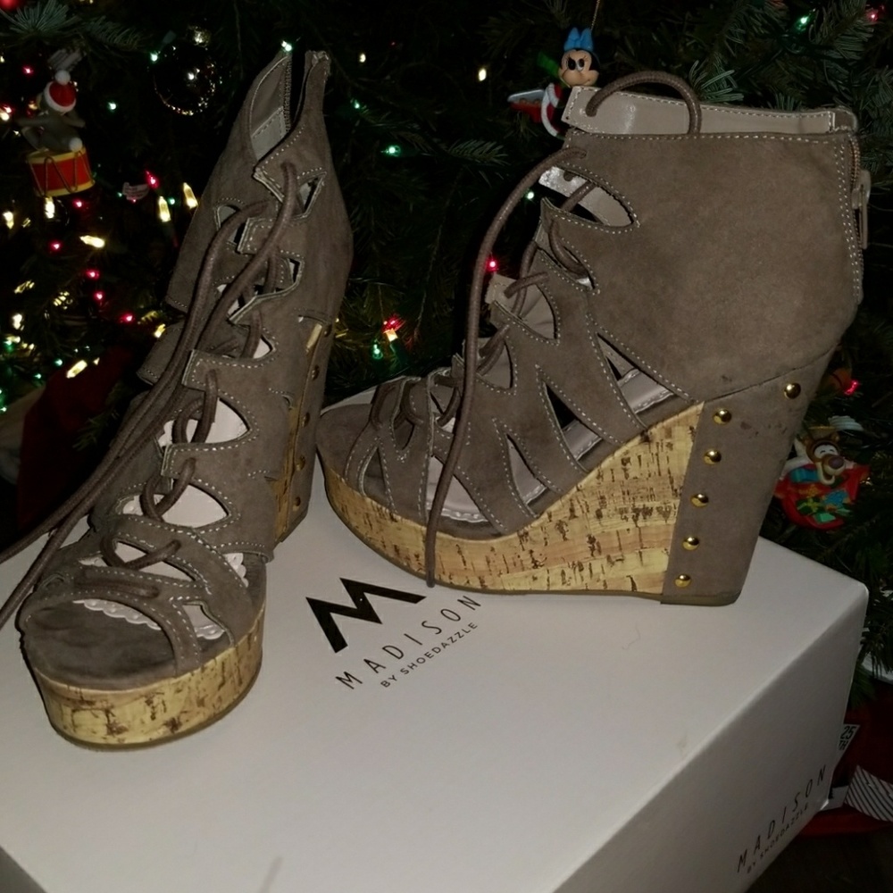 Wedge Faux Suede